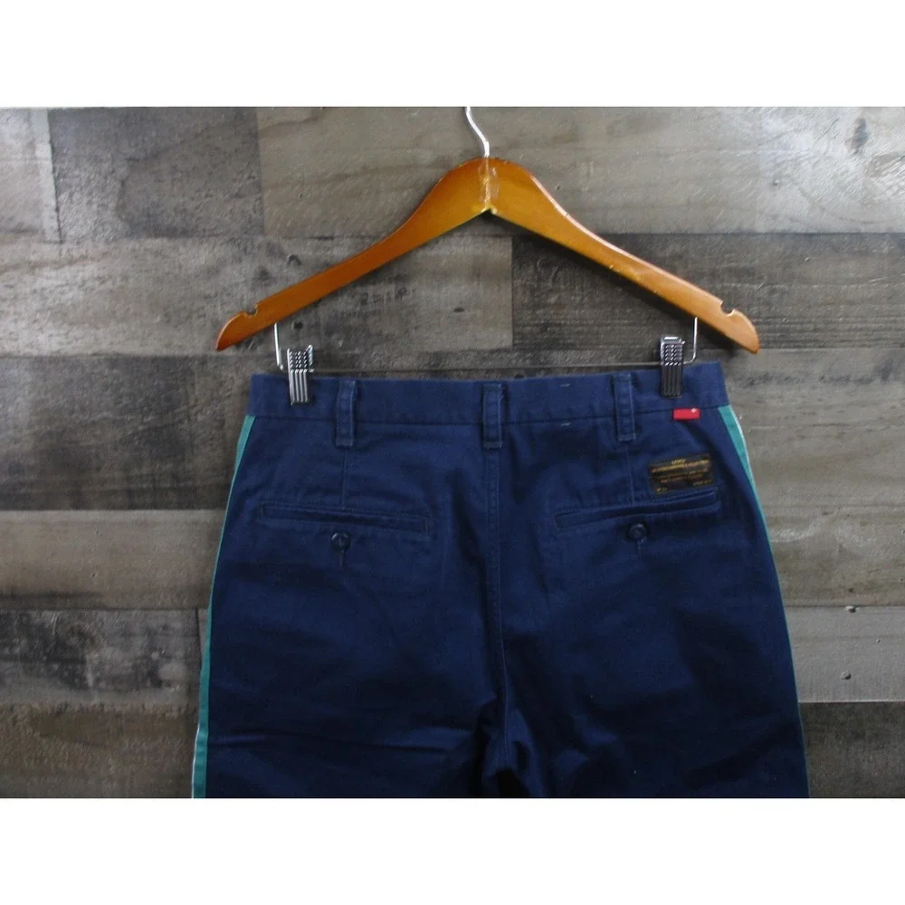 Levis Skateboarding Pants Mens 31x30 Navy Blue Side Stripe Chino 95588-0024